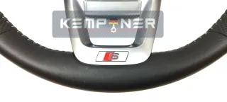 8Y0419091C, Original Multifunktionslenkrad Leder gelocht Audi S-Line A3 S3 8Y Q3 F3 - Bild 5